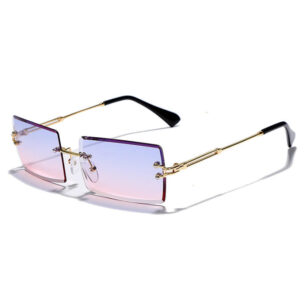 Tinted Lens Rimless Sunglasses